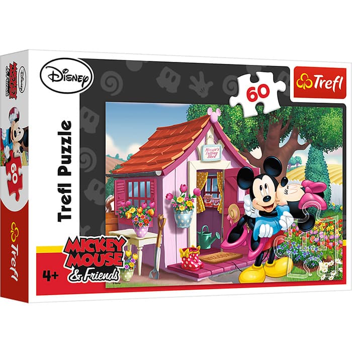 Trefl puzzle Miki i Mini u bašti 60 delova