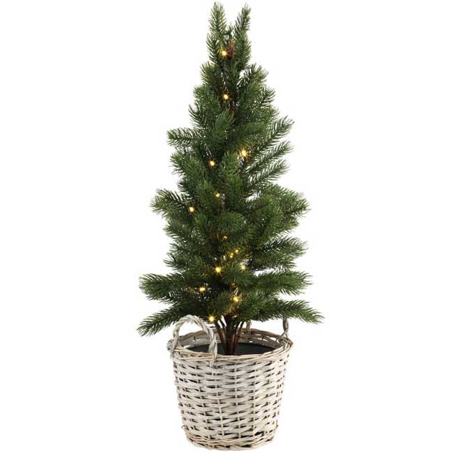 Novogodišnja jelka visine 75cm sa LED lampicama na baterije