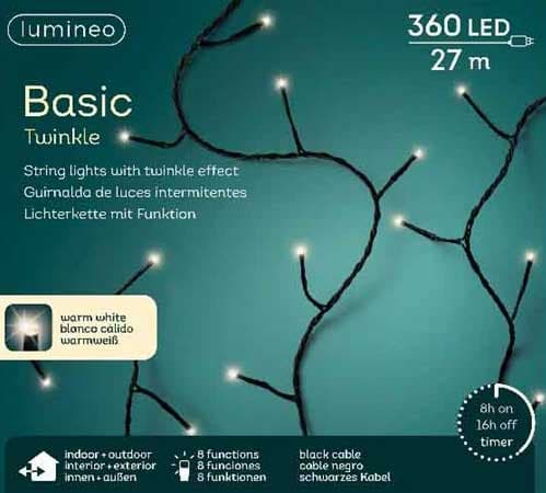 Lumineo Novogodišnje lampice za spoljnu i unutrašnju upotrebu 27m 360 LED 49.4167
