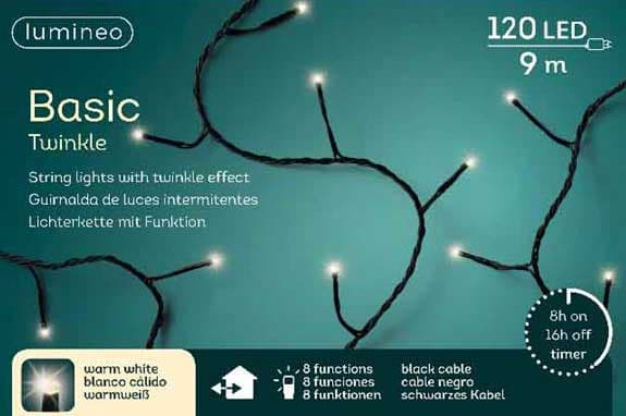 Lumineo Novogodišnje lampice za spoljnu i unutrašnju upotrebu 9m 120 LED 49.4164