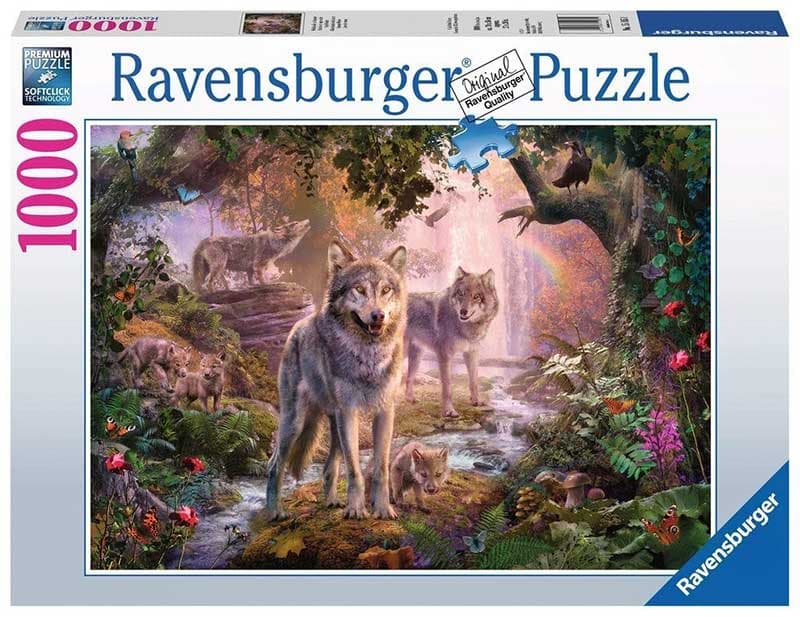 Ravensburger Puzzle 1000 delova - Porodica vukova