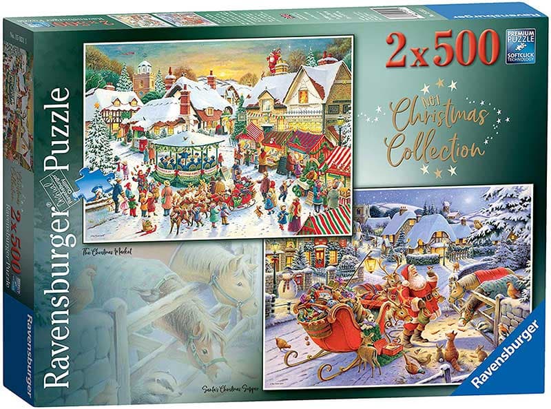 Ravensburger Puzle 2x500 delova - Novogodišnja čarolija