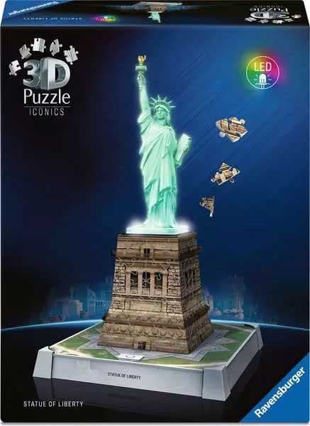 Ravensburger 3D Puzle - Statua slobode sa osvetljenjem