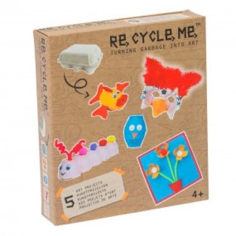RE-CYCLE-ME Egg Box Girls Craft Project Medium - Umetnički projekat za devojčice KUTIJA OD JAJA 21689