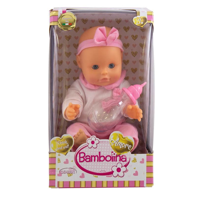 BAMBOLINA Amore Lutka Beba Set - Noša i flašica DI1807