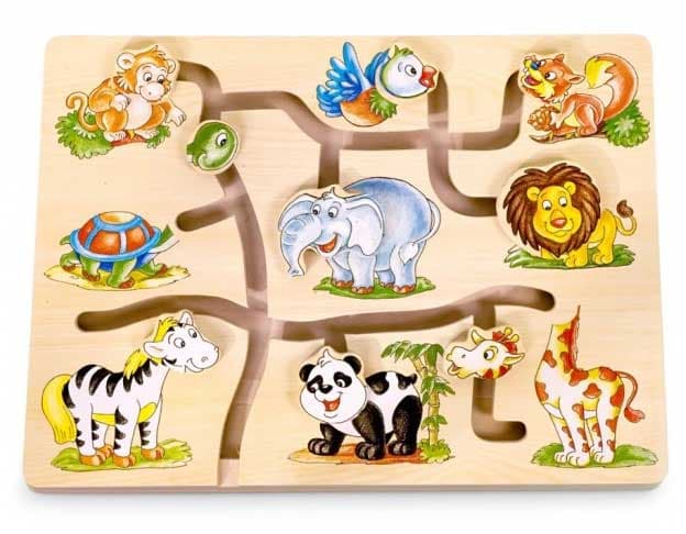 Pino Toys Drvena slagalica Lavirint Džungla