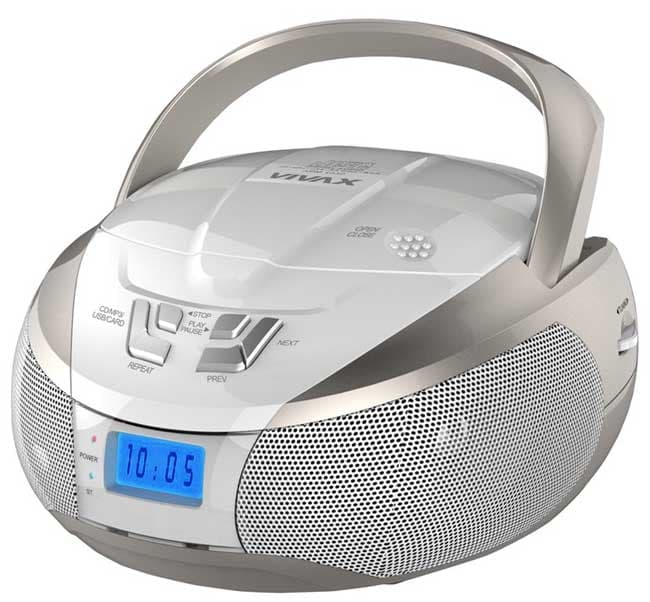 Vivax Prenosni radio prijemnik sa CD, USB i SD card plejerom APM-1032 White