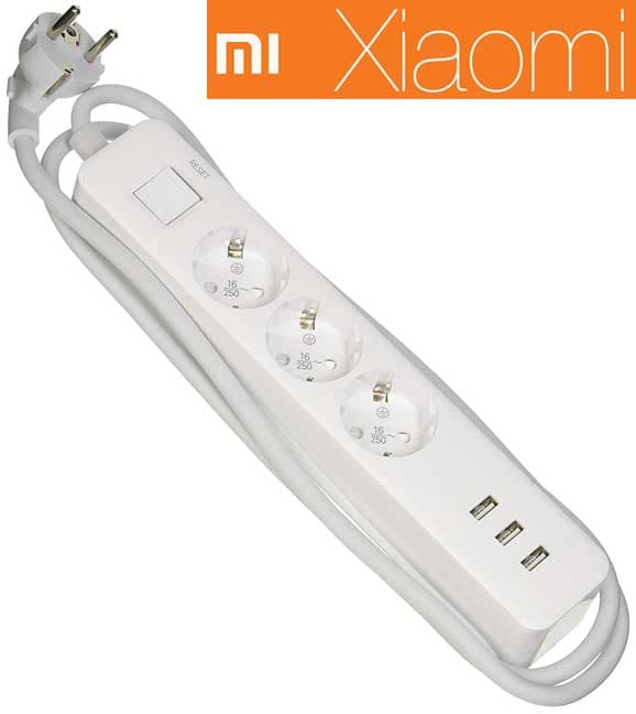 Xiaomi Produžni kabl sa tri utičnice i tri USB priključka 3.6kW NRB4030GL