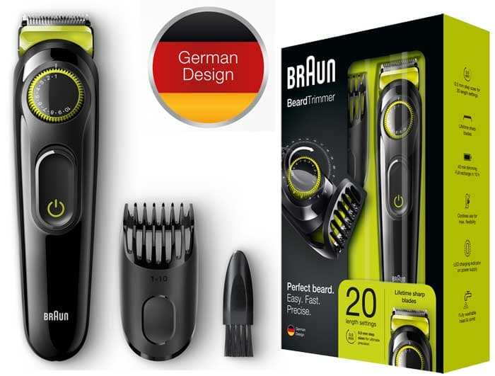 Braun Punjivi trimer za bradu BT3021 BLK/VTGRN WBOX