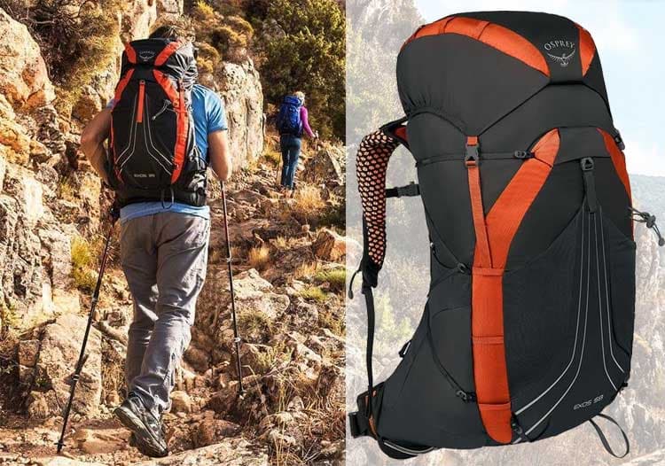 Planinarski ranac Osprey Exos 58 Blaze Black L-size