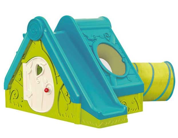 Dečija kućica sa malim toboganom Curver Funtivity play house