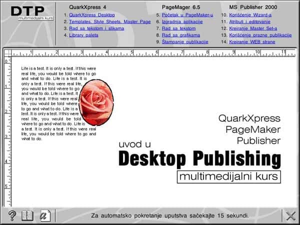 Multimedijalni kurs - Uvod u desktop publishing