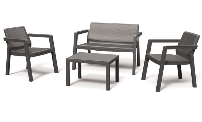 Baštenska garnitura Emilly Patio Graphite