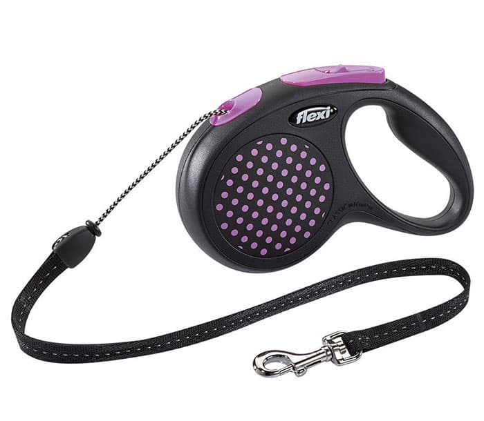 Povodac za psa Flexi Design M Cord 5m Pink