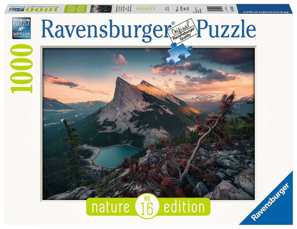 Puzzle 1000 delova Veče pada na Stenovite planine Ravensburger