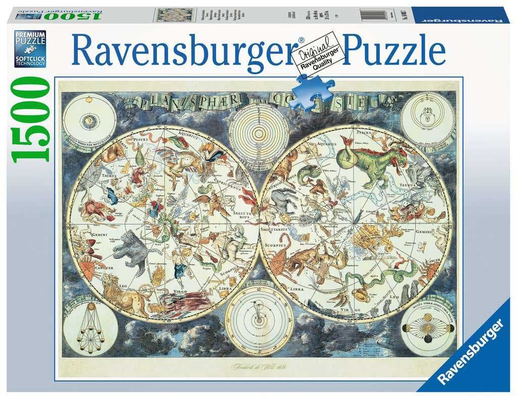 Puzzle Slagalica 1500 Mitološka mapa sveta Ravensburger 16003