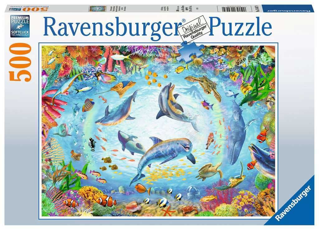 Puzzle Slagalica 500 delova Ronjenje u podvodnoj pećini Ravensburger 16447
