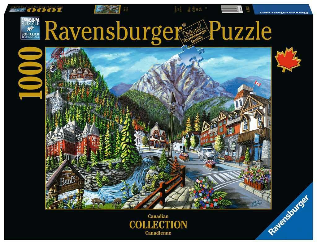 Puzzle Slagalica 1000 delova Dobro došli u Banf, Kanada Ravensburger 16481