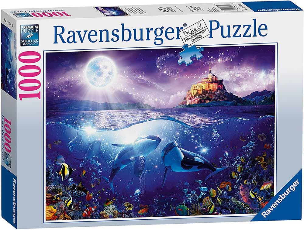 Puzzle Slagalica 1000 delova Kitovi na mesečini Ravensburger 19791