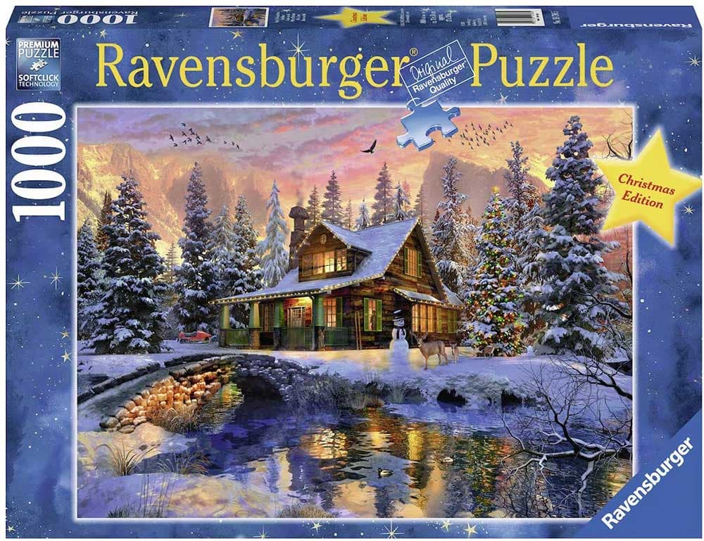 Puzzle Slagalica 1000 delova Beli Božić Ravensburger 19796
