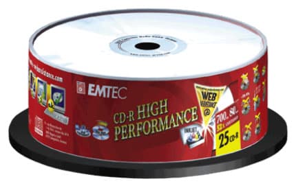 Emtec (BASF) prazni CD-R - 80min/700Mb/52x - pakovanje 25 kom.