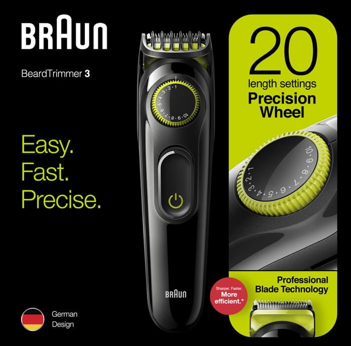 Braun Trimer za kosu i bradu Sa punjivom baterijom BT3221 BLK/VTGRN BOX