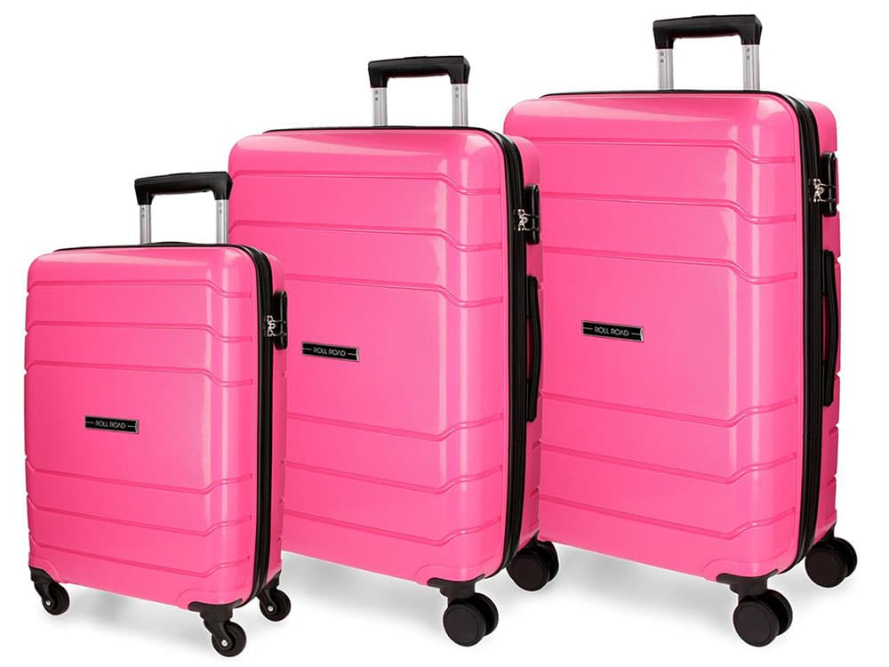Set tvrdih kofera 80/68/58cm Roll Road Fast Rose 58494