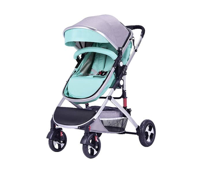 BBO Kolica za bebe SPRINTER mint-srebrna 808CSL