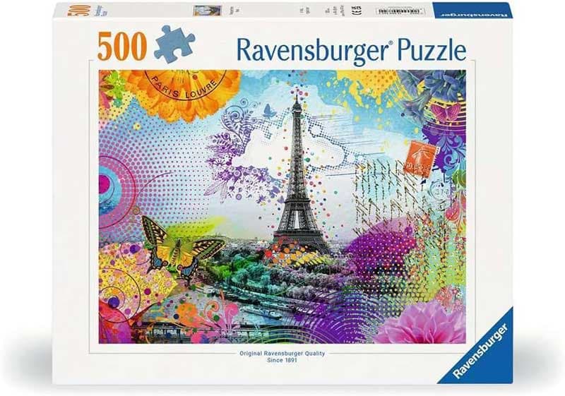 Puzzle slagalica 500 delova Razglednica iz Pariza Ravensburger 12000772