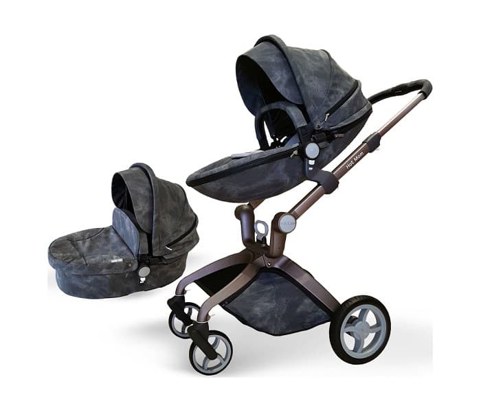 HOT MOM Kolica za bebe F22 2 u 1 Washing Grey F22W.GREY