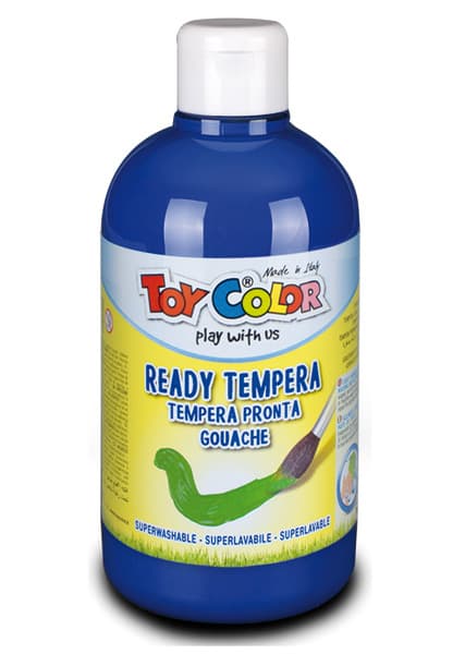 Toy color tempera lakoperiva tamno plava 500ml