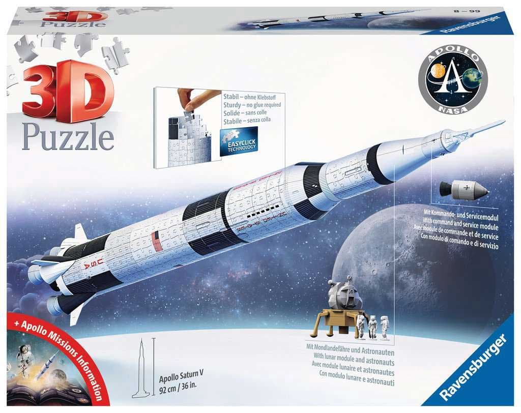 Svemirska raketa Apolo Saturn V 3D Puzzle Ravensburger 11544