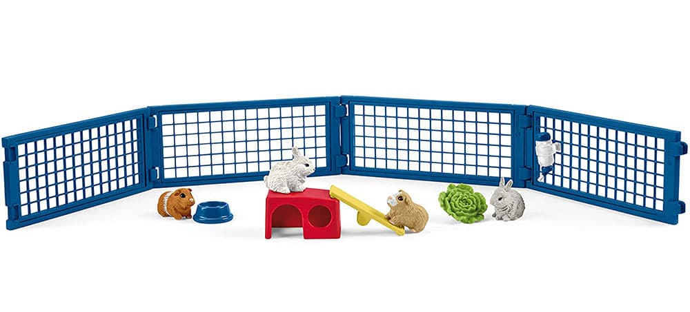 Schleich Figure Domaće životinje - Kućica za zeca i morsko prase 42500