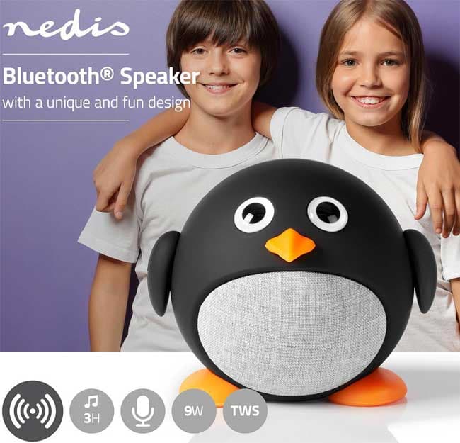 Nedis Bluetooth zvučnik sa Hands-Free funkcijom Pippy Pinguin