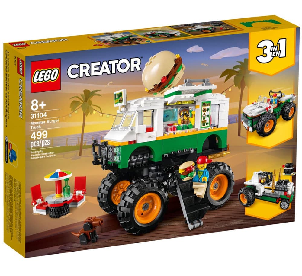 LEGO® Creator Kocke 3u1 Džinovski hamburger kamion 31104