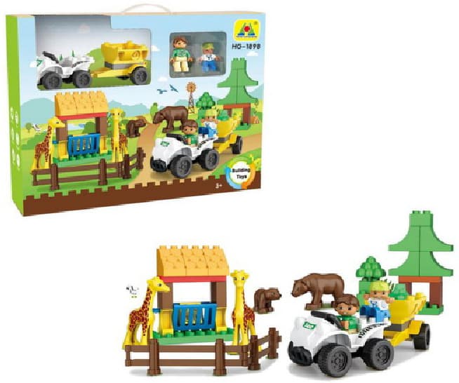 Dečije kocke Plastične kocke Zoološki vrt 876001