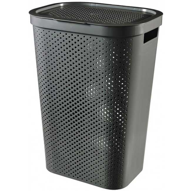 Curver korpa za veš 60L Infinity Tamno siva