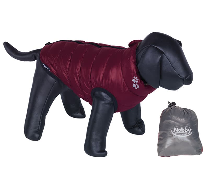 Nobby Jakna za pse Light sa dva lica bordo-siva 32cm 64122