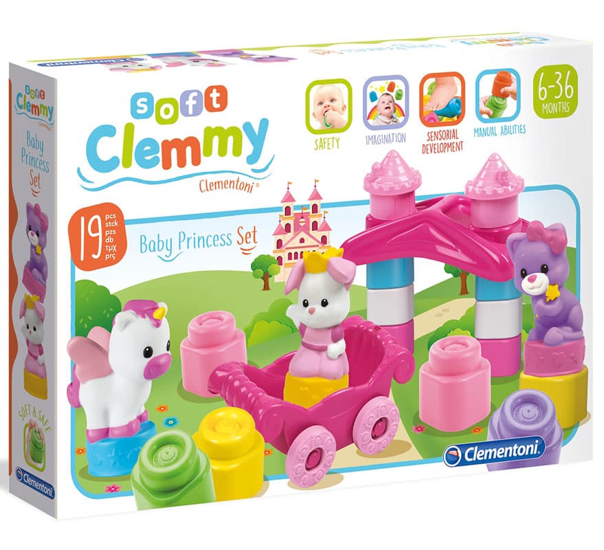 Clementoni Clemmy Gumene kocke Princeza 17203