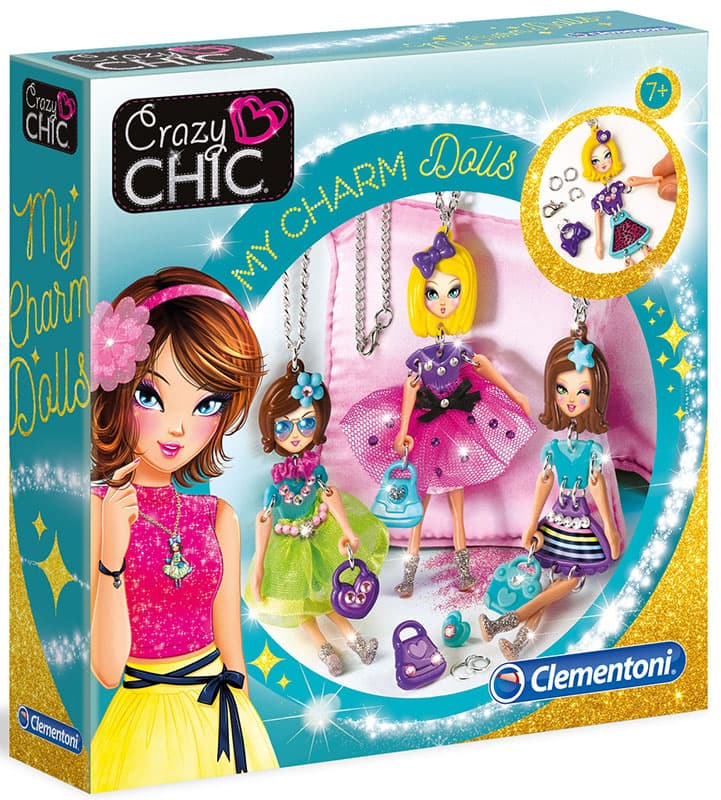 Crazy Chic Kreativni set Kreiraj priveske lutkice Clementoni 15222