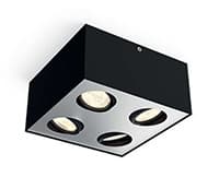 Philips BOX LED spot svetiljka crna 4x4.5W