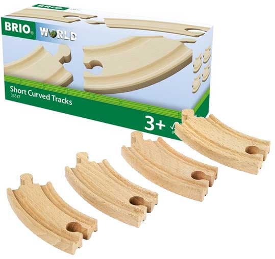 Brio Zakrivljeni delovi za sastavljanje pruge 4kom/p BR33337