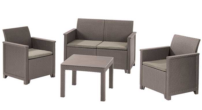 Baštenska garnitura Emma 2 seater Cappuccino 246157