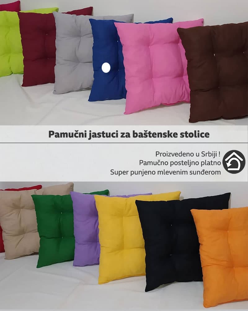 Pamučni Podmetač Za Stolicu 50 x 50 cm Blue