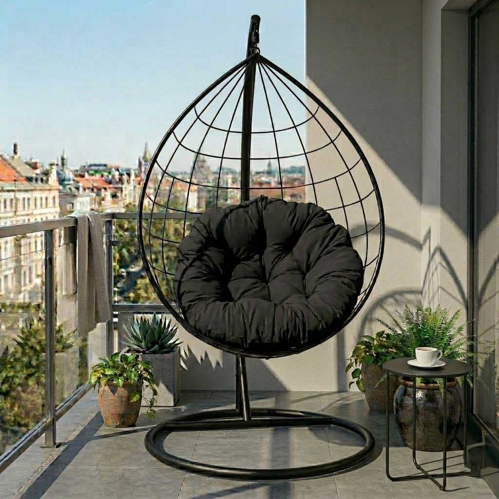 Jastuk Za Jaje Baštensku Ljuljašku - 120 cm - Black