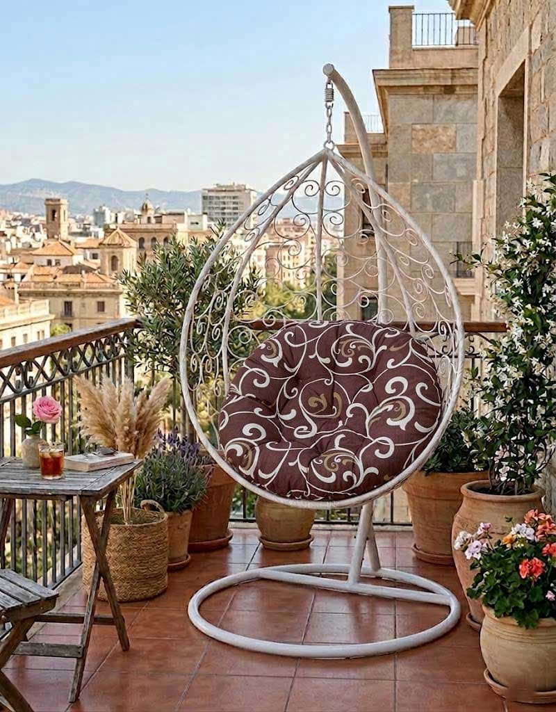 Jastuk Za Jaje Baštensku Ljuljašku 100 cm Brown Ornament
