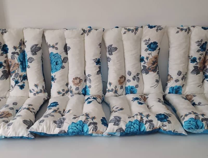 Jastuk Za Stolicu Sa Naslonom 1 kom. 45 x 90 cm BLUE FLOWERS