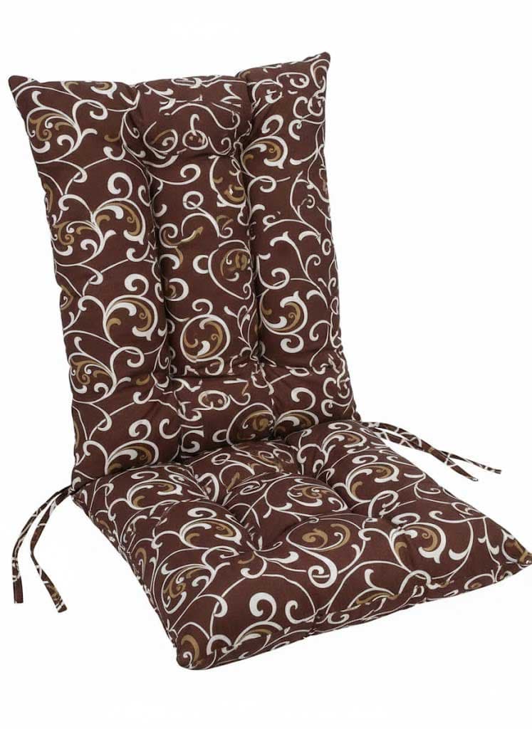 Jastuk Za Stolicu Sa Naslonom 1 kom. 50 x 100 cm BROWN ORNAMENT