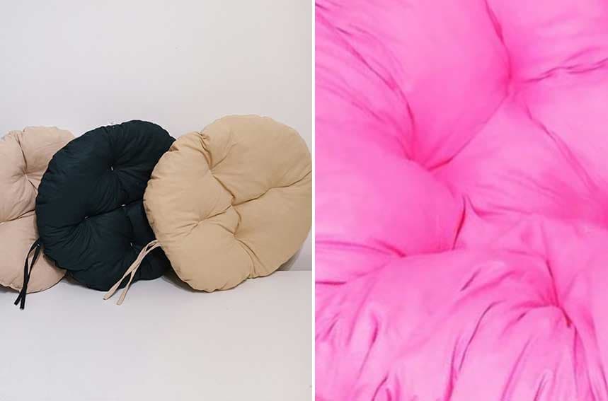 Okrugli jastuk sedalica za stolice 50 cm - Pink