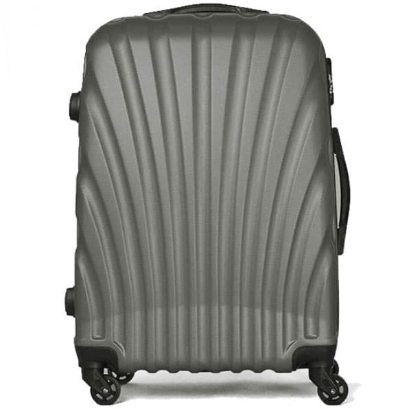 Srednji čvrsti ABS kofer za putovanje 60 cm sivi